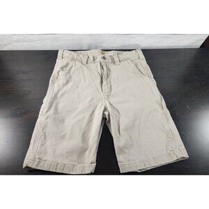 CARHARTT TAN CARGO SHORTS KHAKI MENS SIZE 32 RELAXED FIT WORK CONSTRUCTION